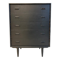 Noir MCM Style 5-drawer Dresser