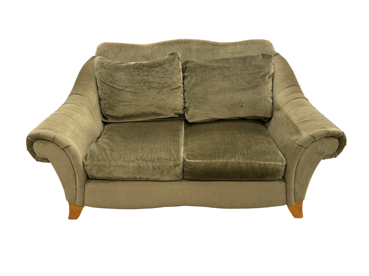 Sage Green Plush Loveseat