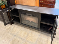 Black Electric Fireplace