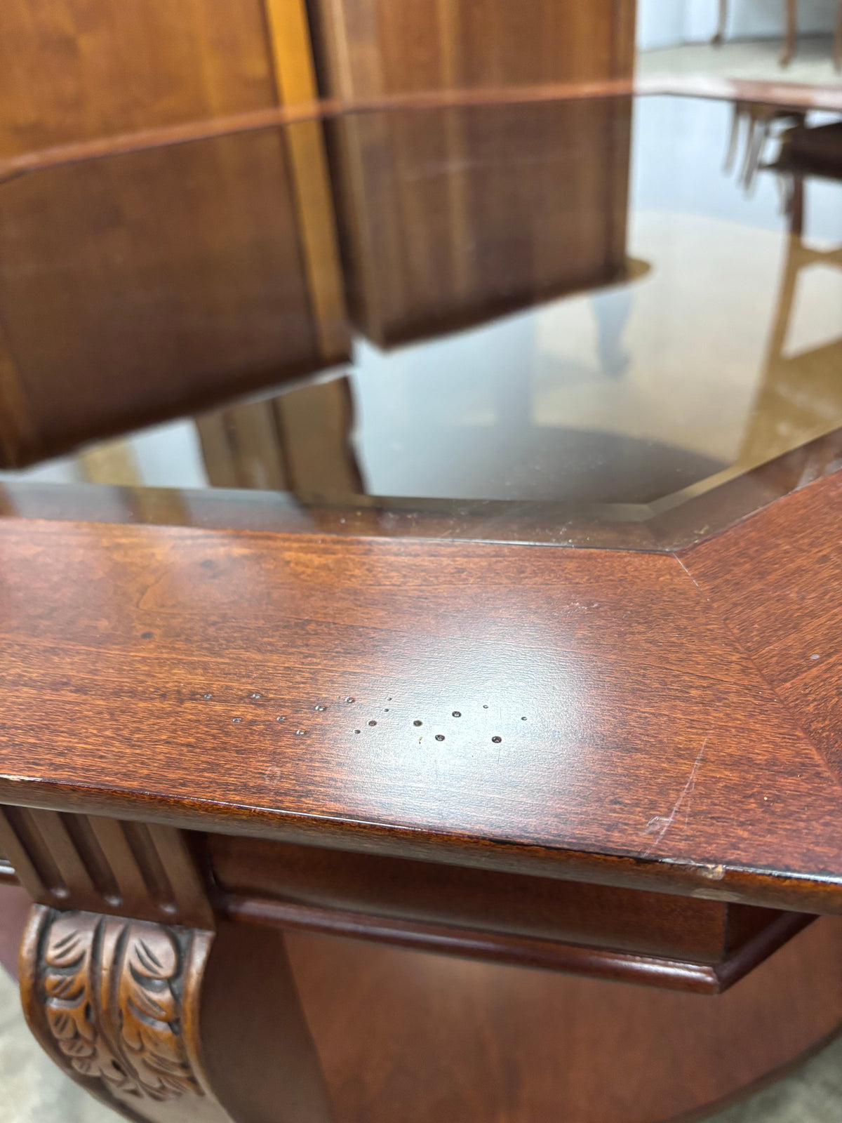 Vintage Wooden Octagonal Coffee Table