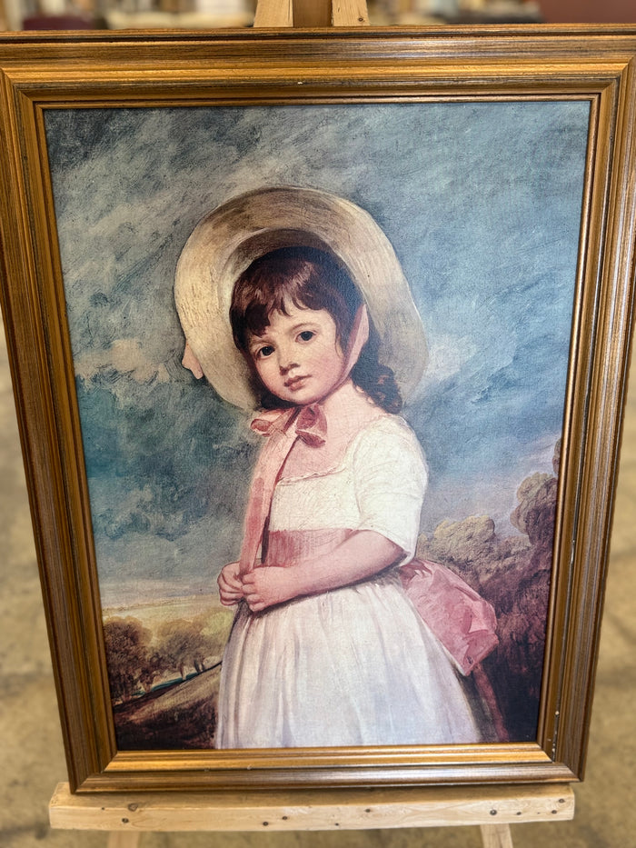 Vintage Miss Juliana Wiloughby Framed Portrait