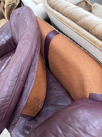 Vintage Burgundy Loveseat