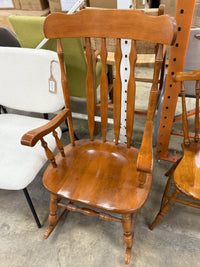 Honey Brown Wooden Rocking Chair