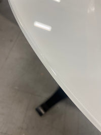 Bordeaux Oval Glass Top Solid Wood Base Dining Table