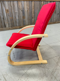 Kids Armchair with Red Fabric