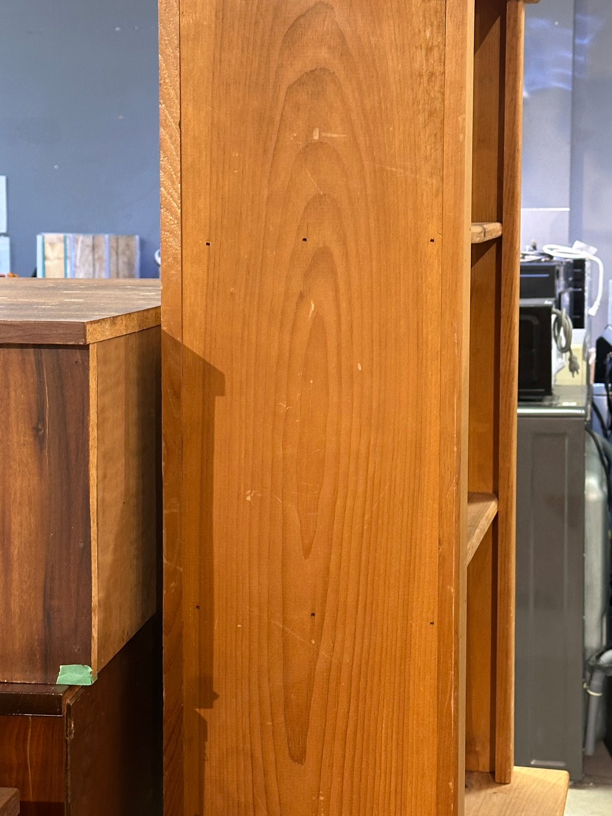 Wooden Shelf with Heart Cutouts