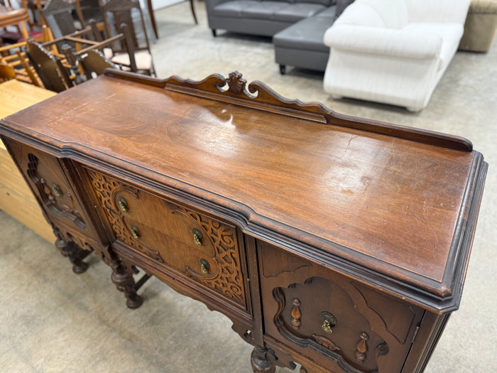 Antique Jacobean Styled Revival Sideboard/Buffet