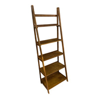 Tall Wooden Ladder Bookshelf