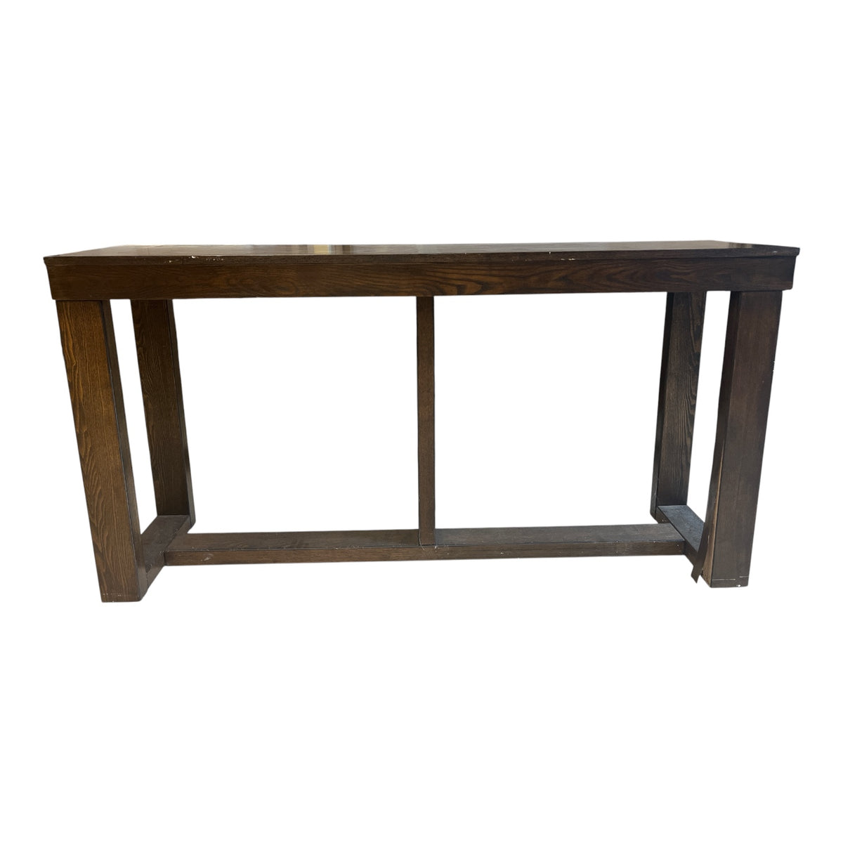 Contemporary Espresso Console Table