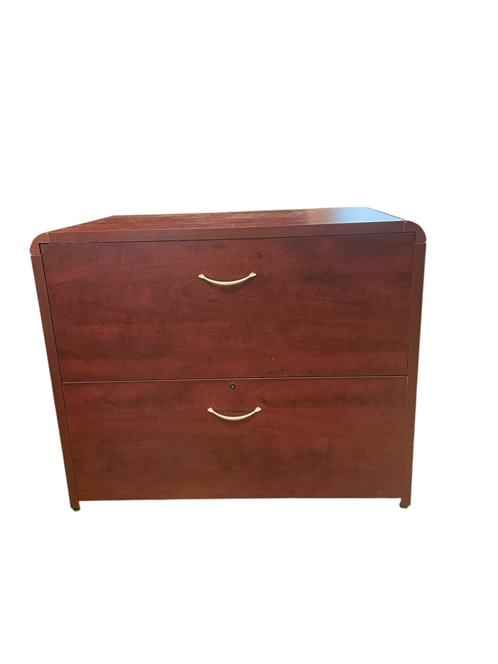 2-Drawer Wood Filing Cabinet