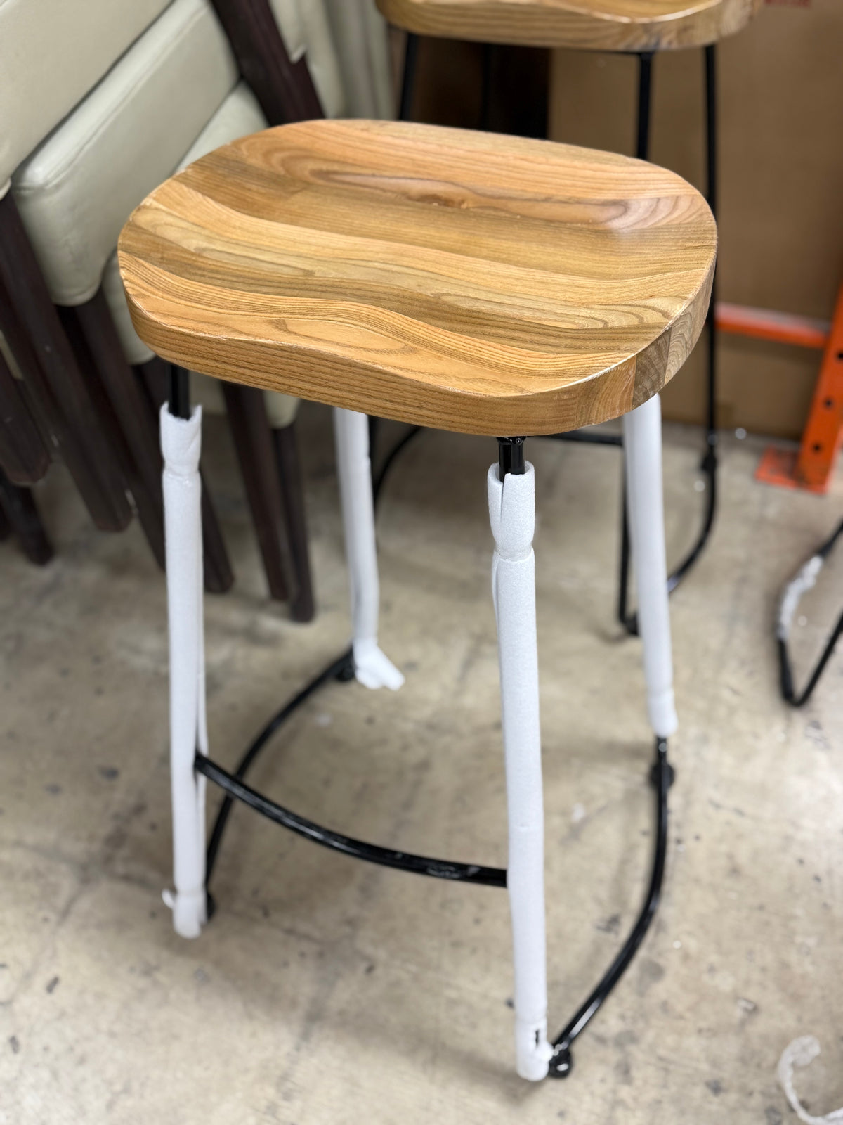 Modern Styled Solid Wood Bar Stool