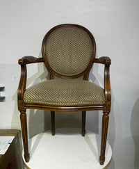 ETHAN ALLEN French Louis XVI Style Balloon Back Arm Chair