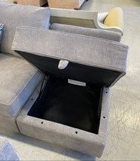 Modular 7-piece Sofa Set with Underseat Storage - Medium Gray