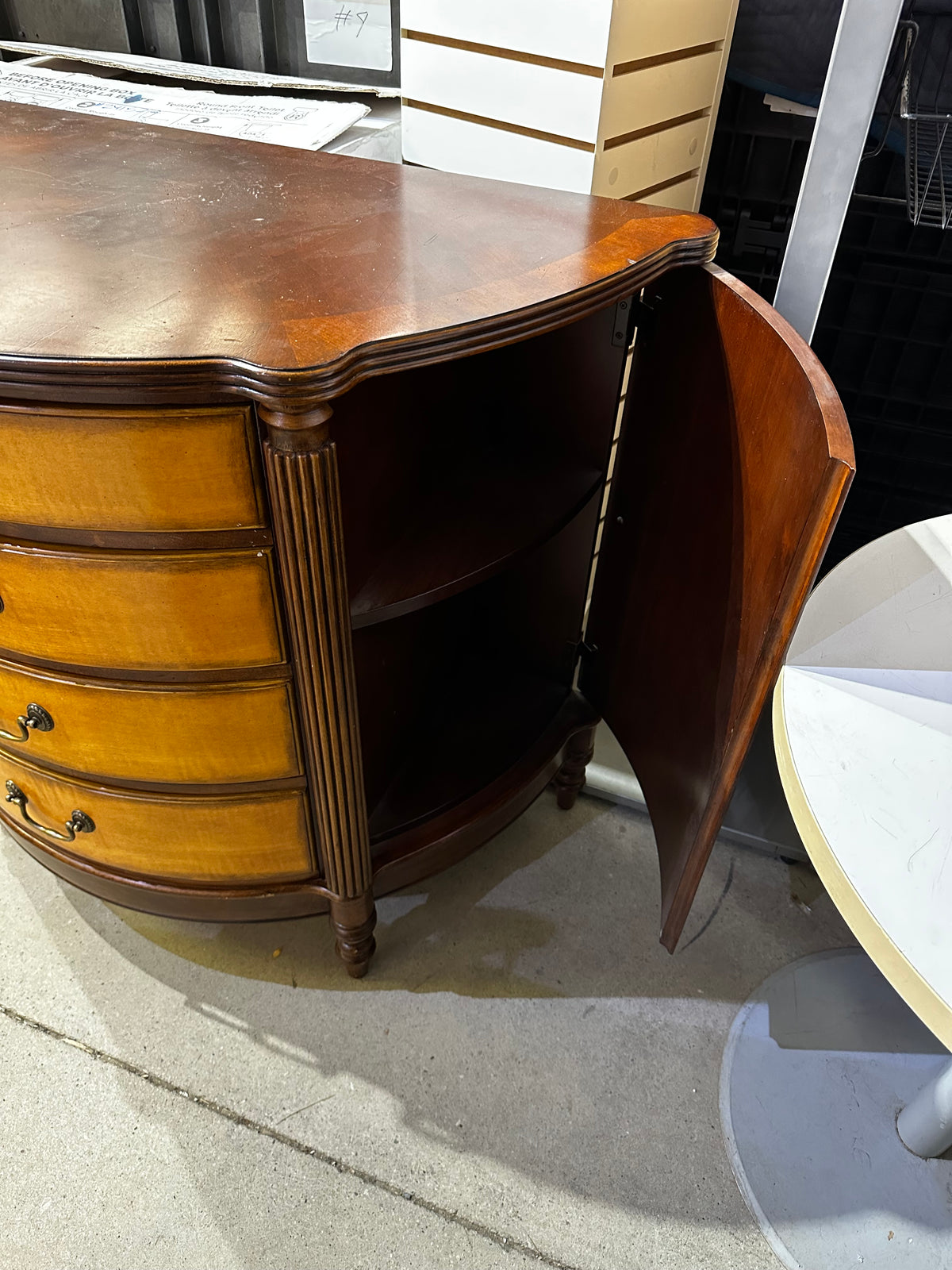 Two tone chest of drawers