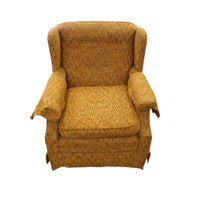 31-inch Fabric Upholstered Pontiac Accent Chair in Yellow