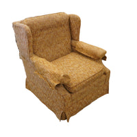 31-inch Fabric Upholstered Pontiac Accent Chair in Yellow