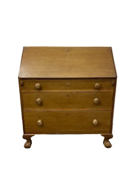 Vintage Chippendale Style Slant-Front Desk