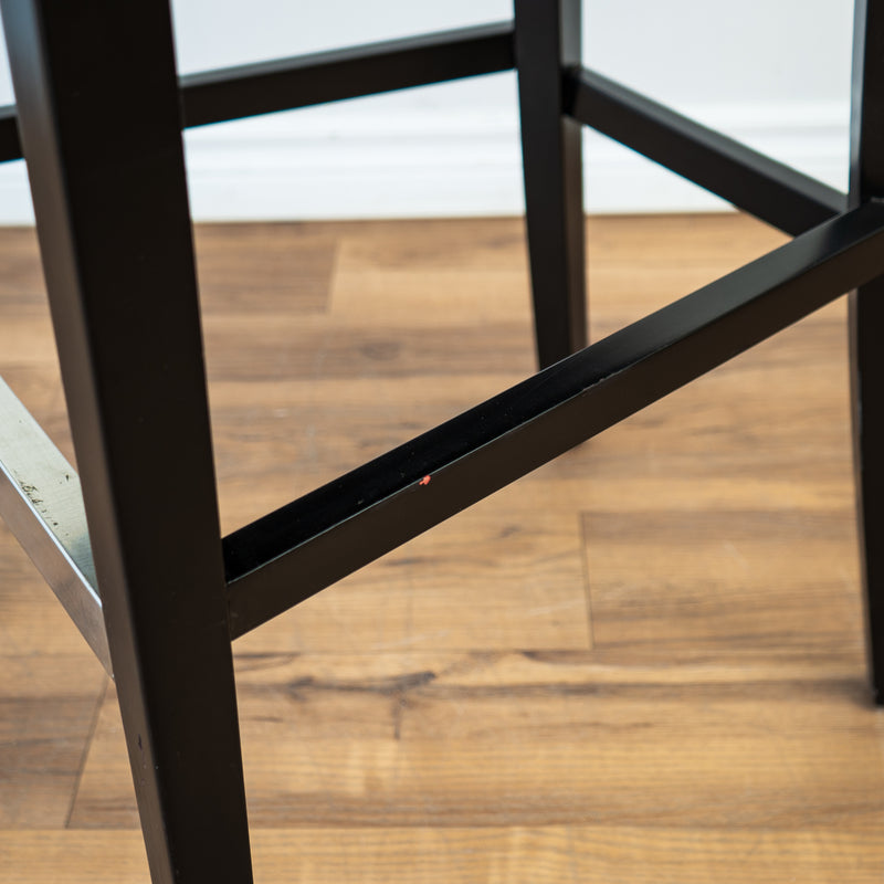 Counter Stool in Grey Velvet