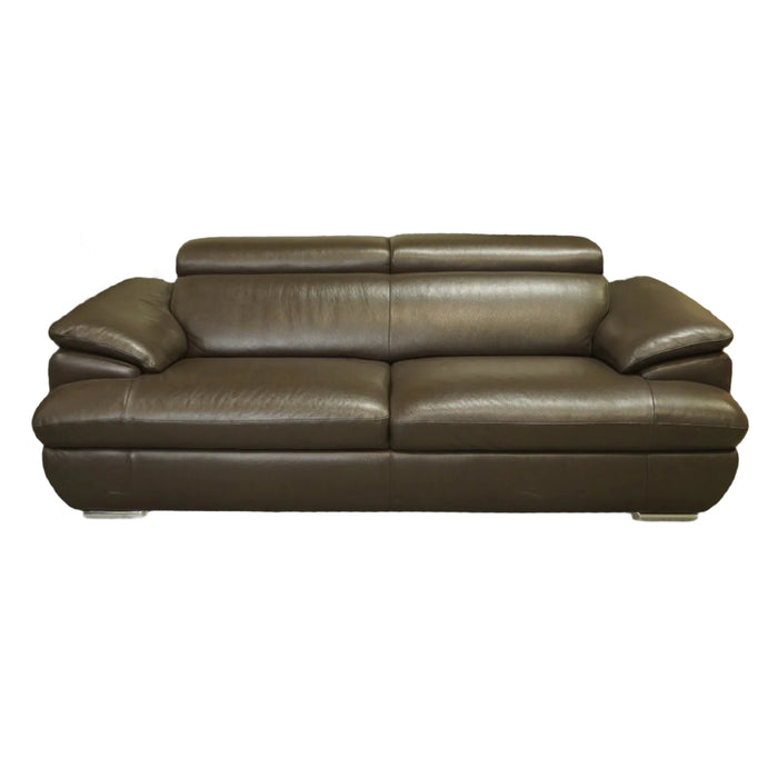 80-inch Wide 2-Seater Leather Sofa in Brown