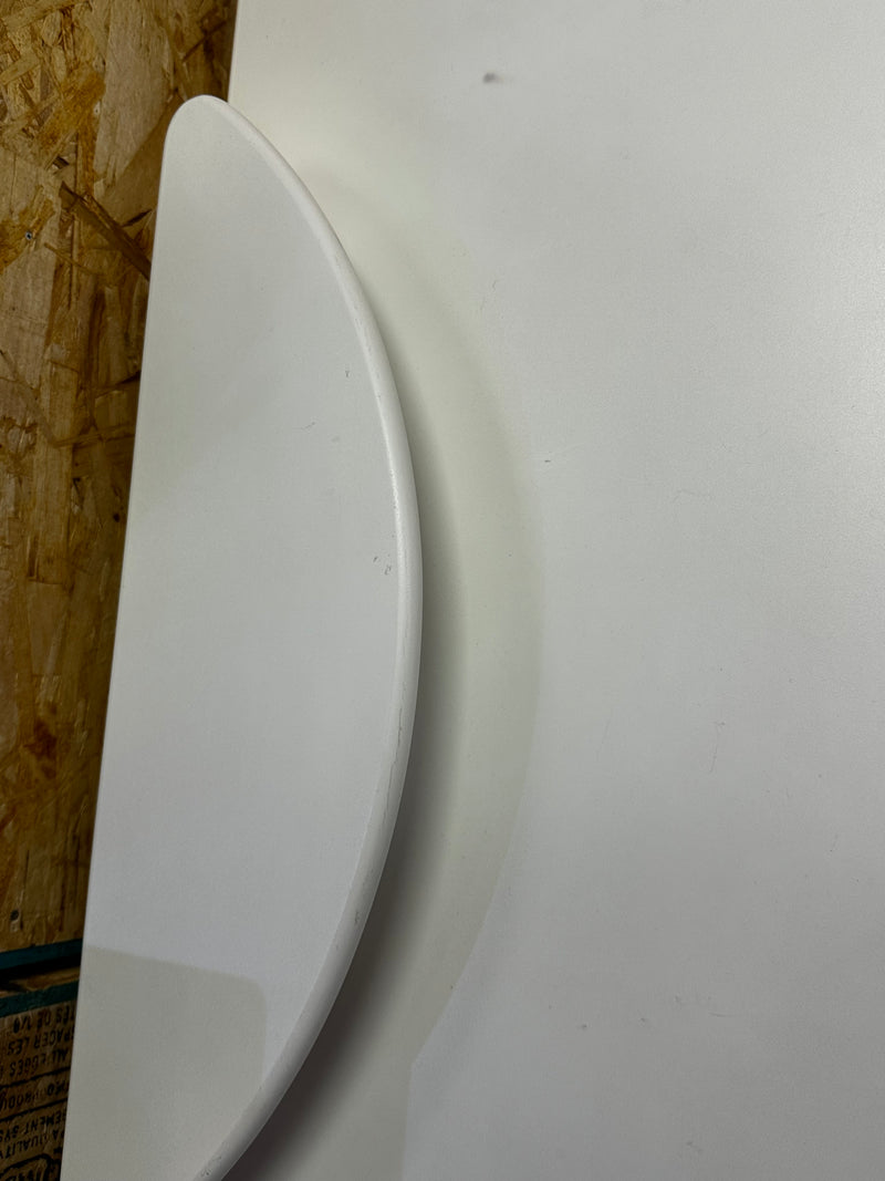 White Mid-century Modern Vanity Set/Desk With a Matching Stool