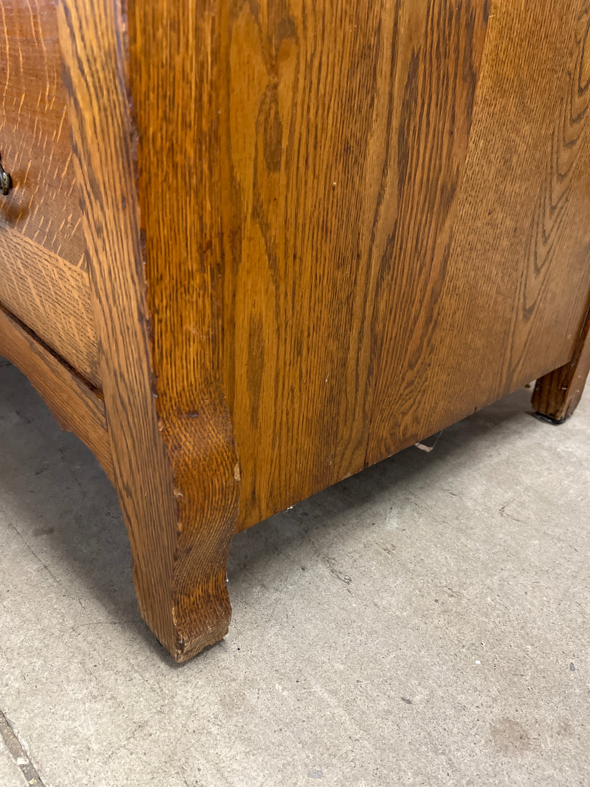 50"W Antique Solid Wood Sideboard