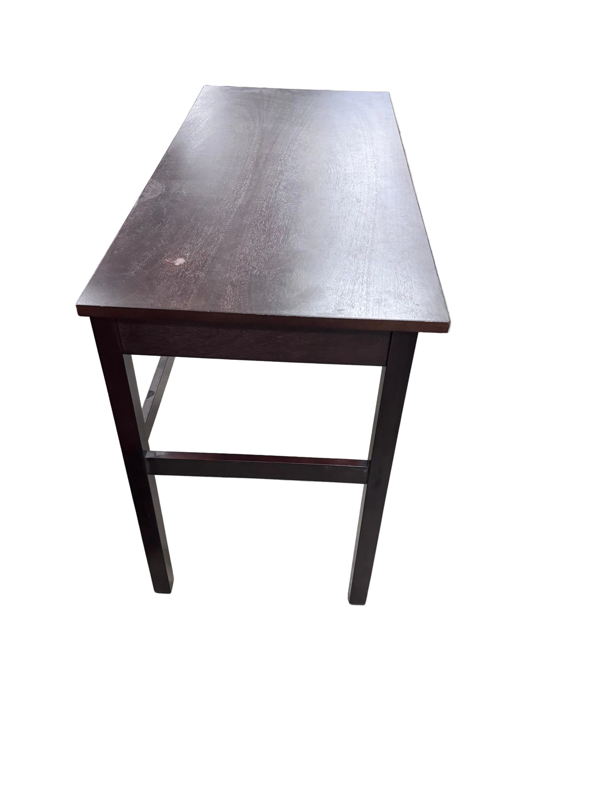 Dark Wood-Finished Office Desk