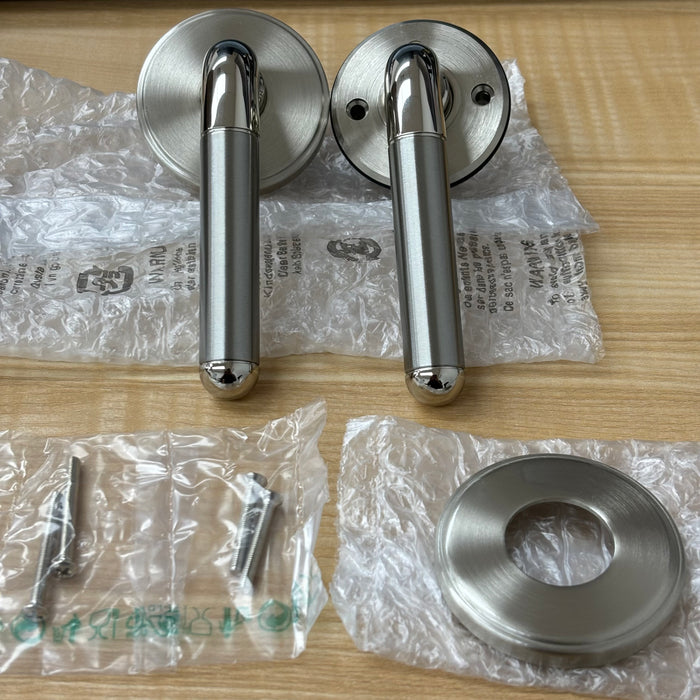 New Orleans Passage Lever Set, Chrome & Satin Nickel, Left-Handed, 1001NOLCRL1415