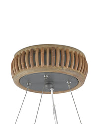 Oval Rattan Chandelier by Currey & Company