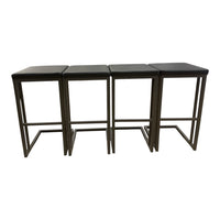 SUNPAN Faux Leather Bar Stools (Set of 4)