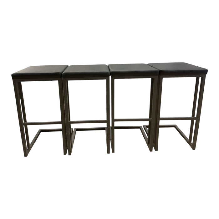 SUNPAN Faux Leather Bar Stools (Set of 4)