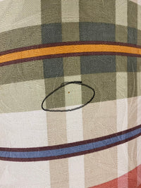 Tartan Plaid Sofa - Crimson Red, Olive Green, Gold and Cream