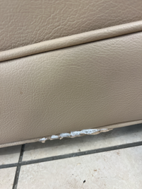 Faux Leather Beige Sofa