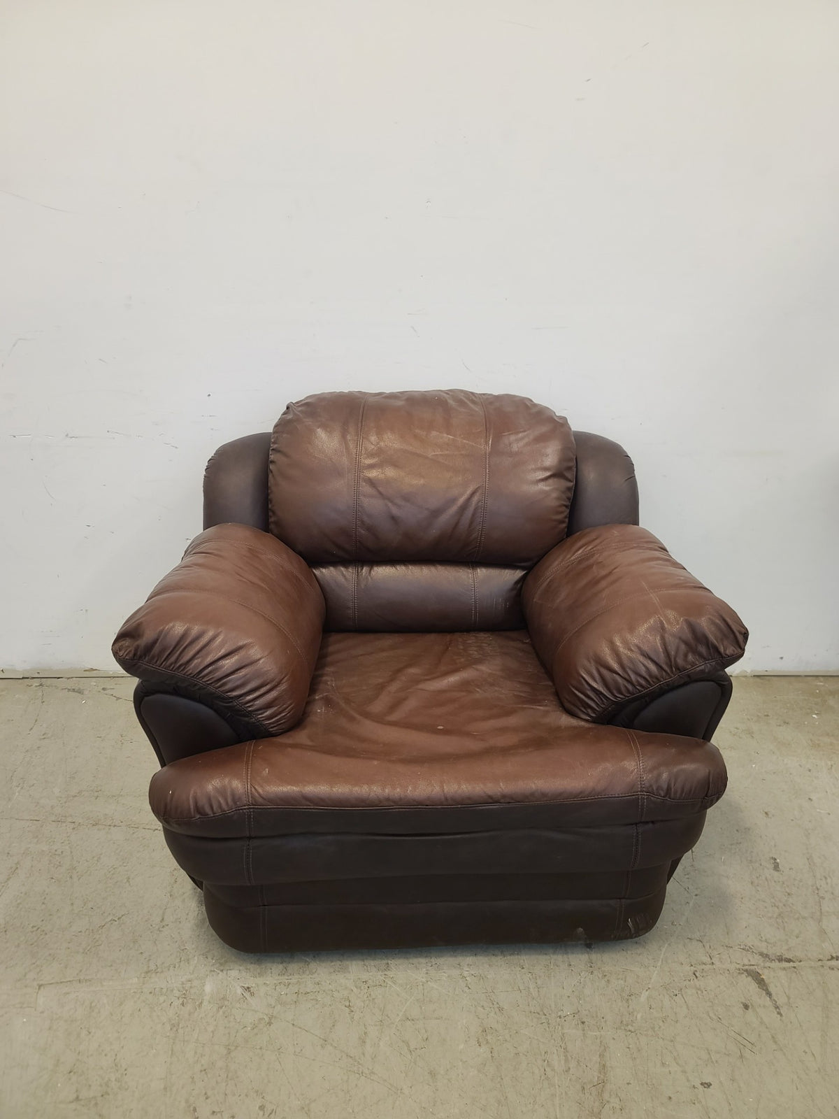 Faux Leather Armchair