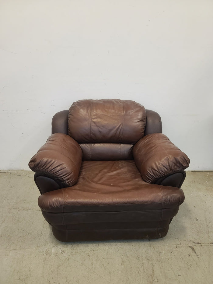 Faux Leather Armchair
