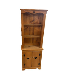 Wooden Shelf with Heart Cutouts