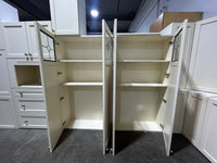 Cameo Beige Upper Kitchen Cabinet Set