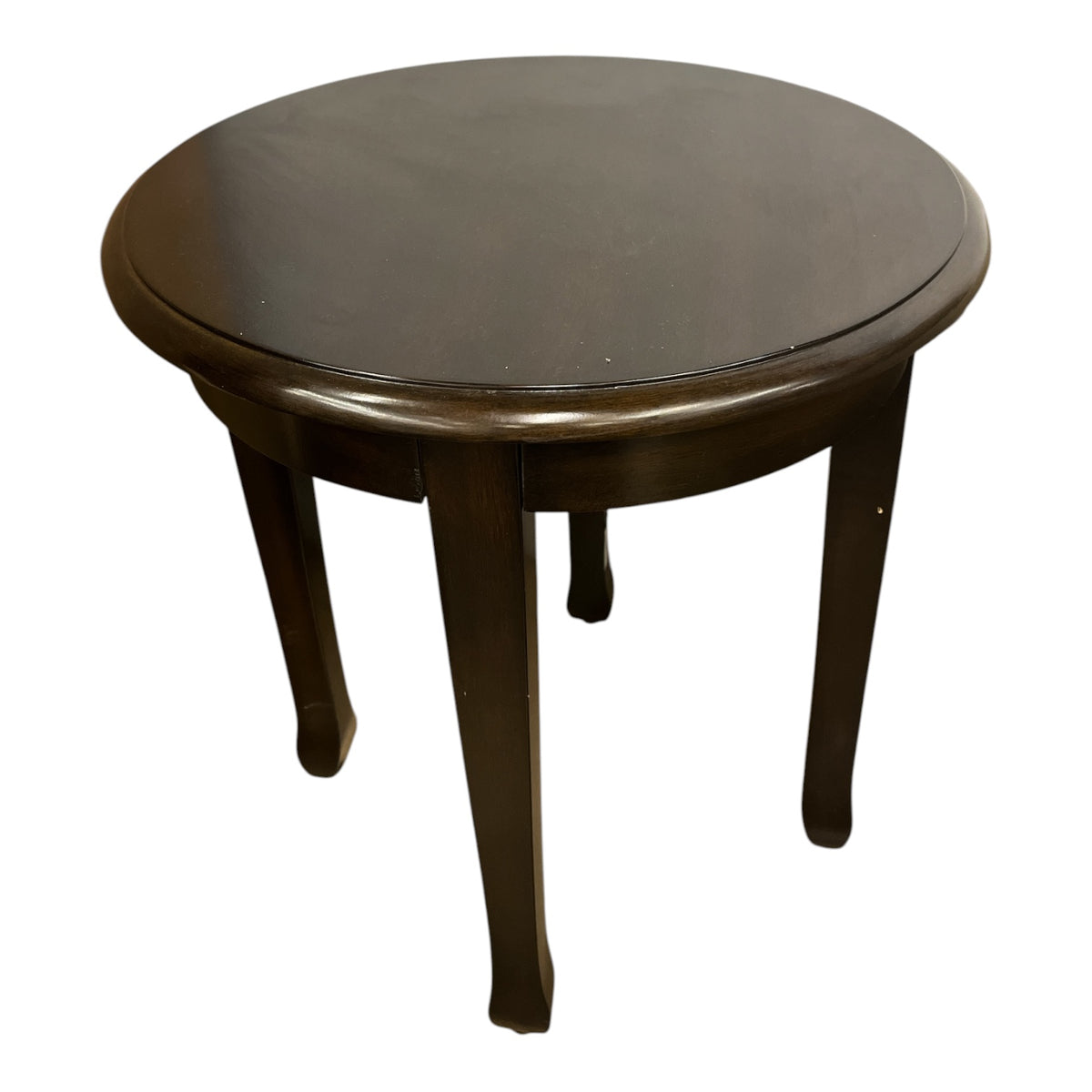 Espresso Round Side Table