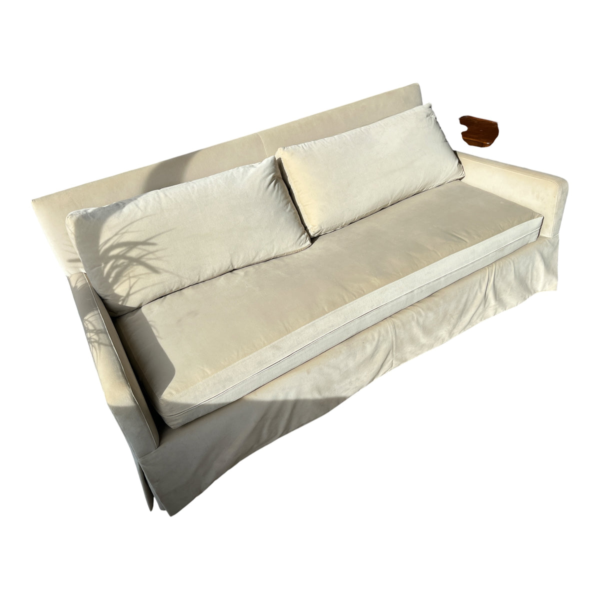 Ivory Slipcover Sofa