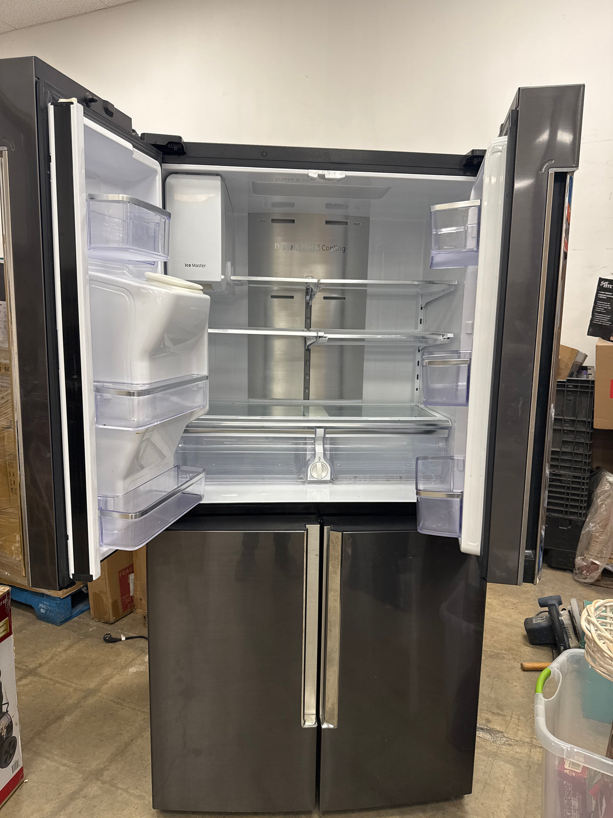 Samsung Stainless Steel Double Door Fridge And Freezer