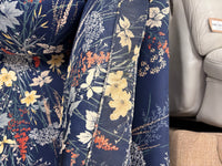 Blue Floral Loveseat