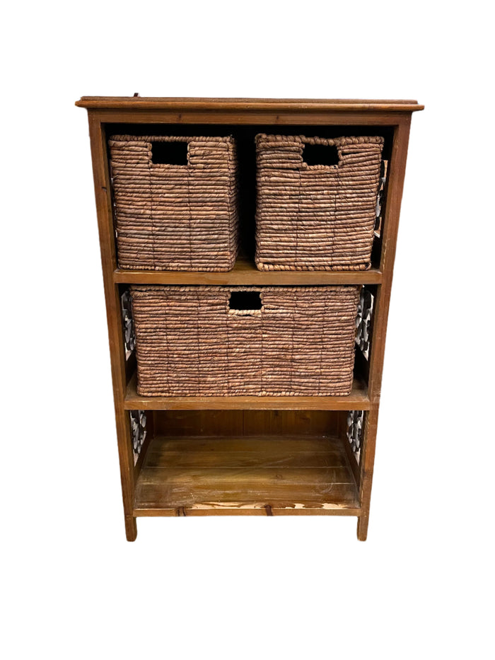 Shelf Unit with Storage Baskets