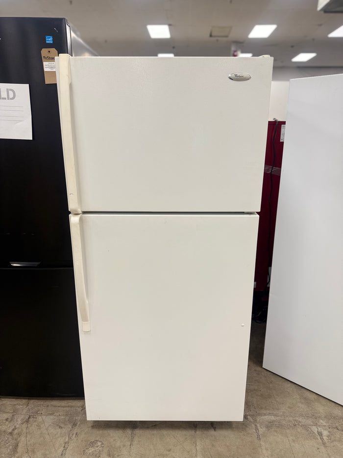 White Whirlpool Gold Fridge