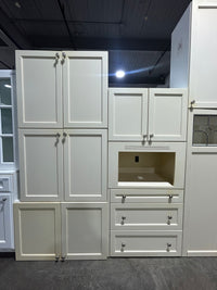 Cameo Beige Upper Kitchen Cabinet Set
