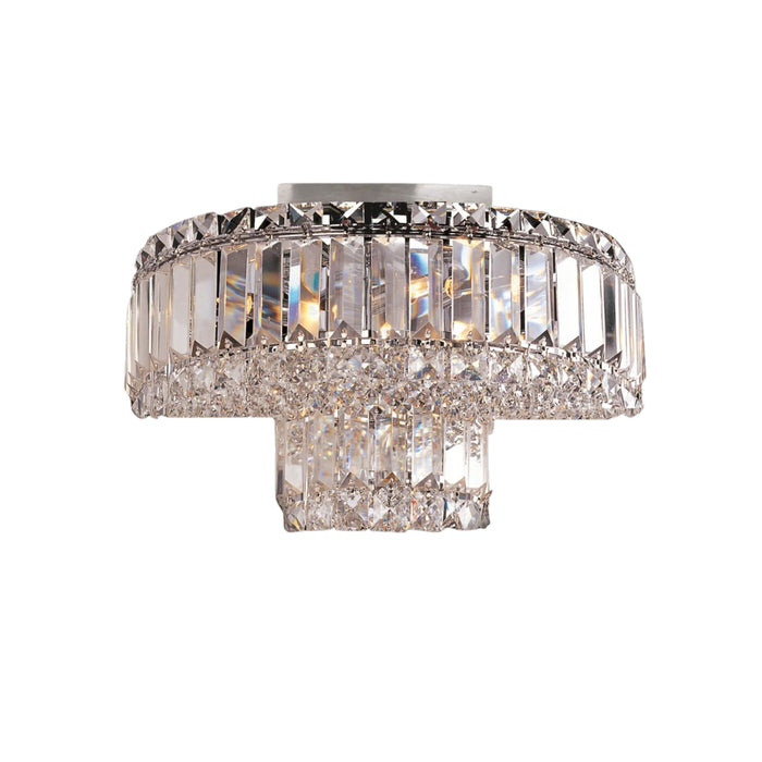 Avant Garde 3-Light Crystal Wall Sconce in Chrome