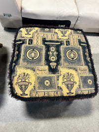 Black and Gold Ottoman