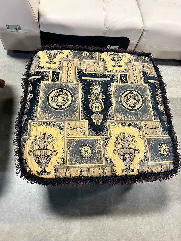 Black and Gold Ottoman