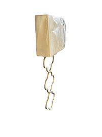 Silver Wall Sconce with Linen Shade