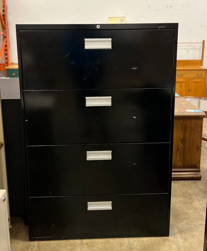 Black Metal Filing Cabinet