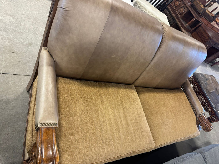 Two-tone upholstery 2 seater sofa