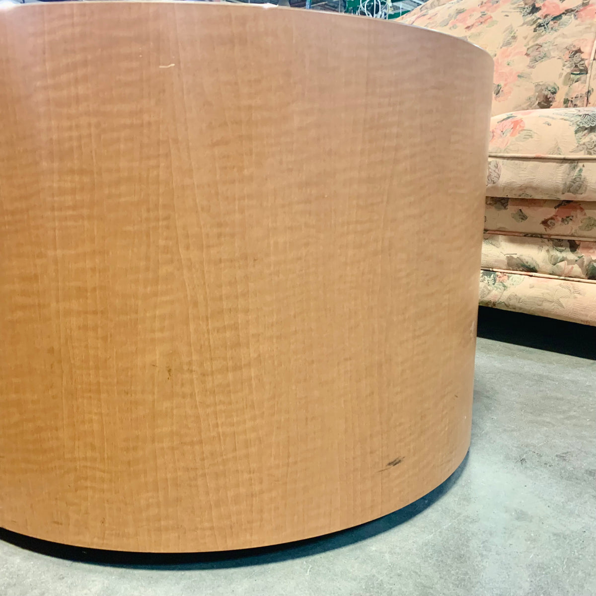 25-Inch Diameter Round Wood Coffee Table